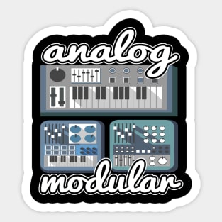 Analog Modular Synthesizer Synth Sound Retro Sticker